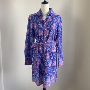 {Bell by Alicia Bell}Button Down Floral Paisley Shirtdress